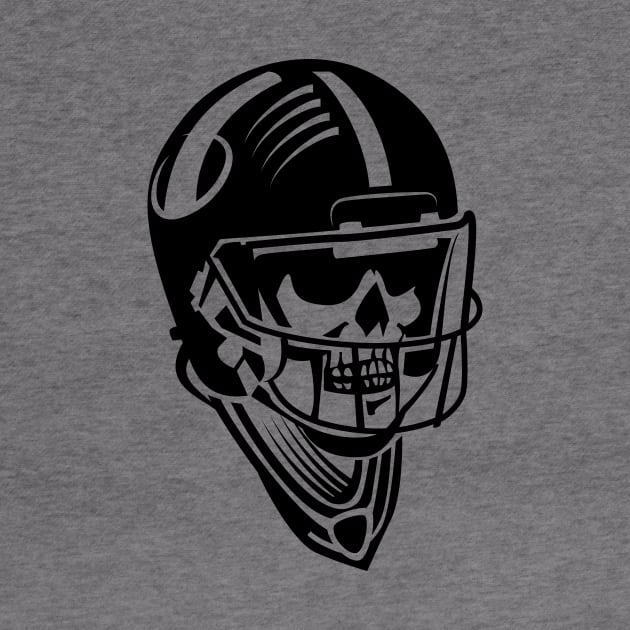 Skeleton American Football Player by Digster